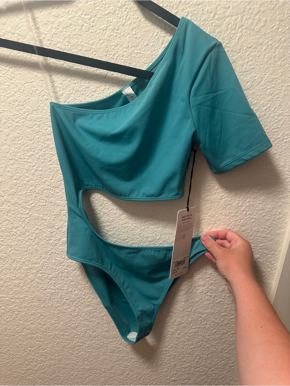 Alo Yoga NWT Body Wave One-Piece Bodysuit Ocean Teal XS